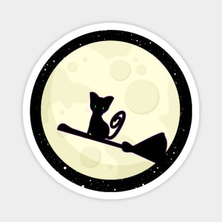 “When witches go riding and black cats are seen, the moon laughs and whispers, ’tis near Halloween.” Magnet